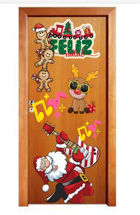 Painel De Parede Natal Papai Noel Guitarra Criartividadeemfoco Hotmart