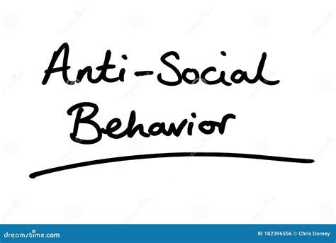 Anti-Social Behaviour stock illustration. Illustration of note - 182396556