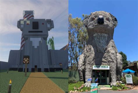 Built the giant koala statue, how did we do? : r/Minecraft