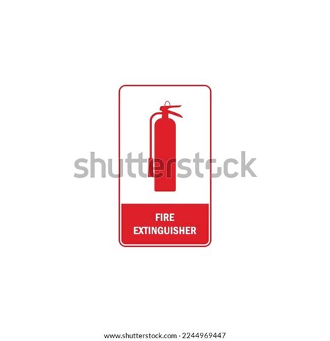 Fire Extinguisher Sign Board Vector Graphics Stock Vector (Royalty Free ...