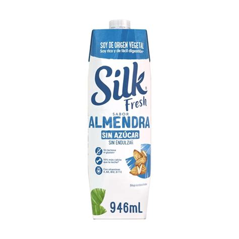 Alimento líquido Silk Fresh almendra sin azúcar 946 ml Walmart