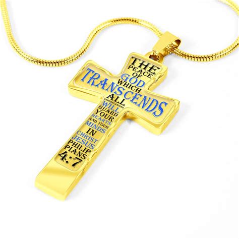 Faith Cross Pendant, Christian Cross Necklace, Bible Verse Personalize ...