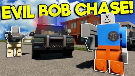 Police Chase Evil Bob Through Lego City Brick Rigs Roleplay Gameplay