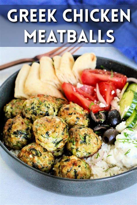 Best Greek Chicken Meatballs The Foodie Physician Recipe