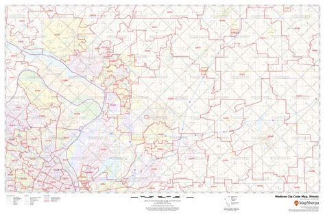 Madison Zip Code Map Illinois Madison County Zip Codes