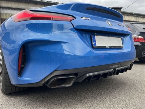 Performance Rear Bumper Diffuser Addon With Ribs Fins For Bmw Z G