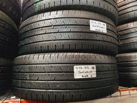 Used Matching Tires Set P R Continental Contiprocontact