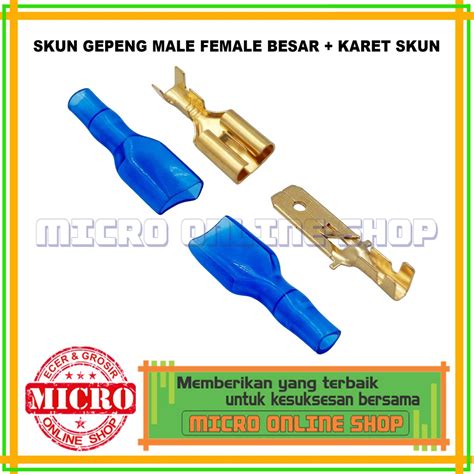 Jual Paket Pasang Skun Gepeng Male Female Besar Karet Skun Skun