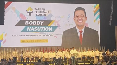 Walkot Medan Bobby Nasution Resmi Dukung Prabowo Gibran Di Pilpres 2024