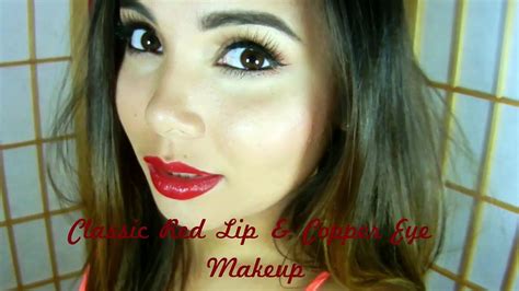 Easy Copper Eye Red Lip Makeup Tutorial Video Dailymotion