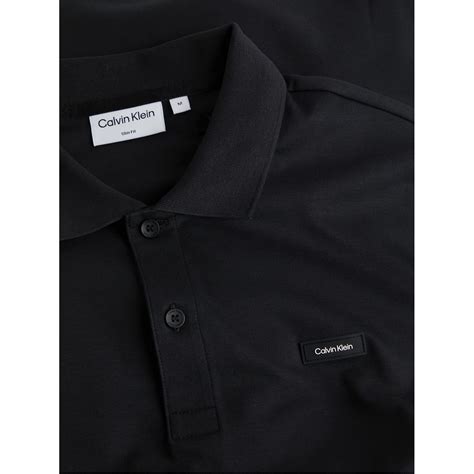 Calvin Klein Smooth Cotton Slim Polo Men Short Sleeve Polos