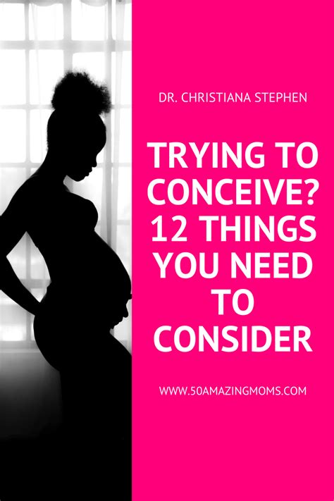 199 Trying To Conceive 12 Things To Consider Dr Christiana