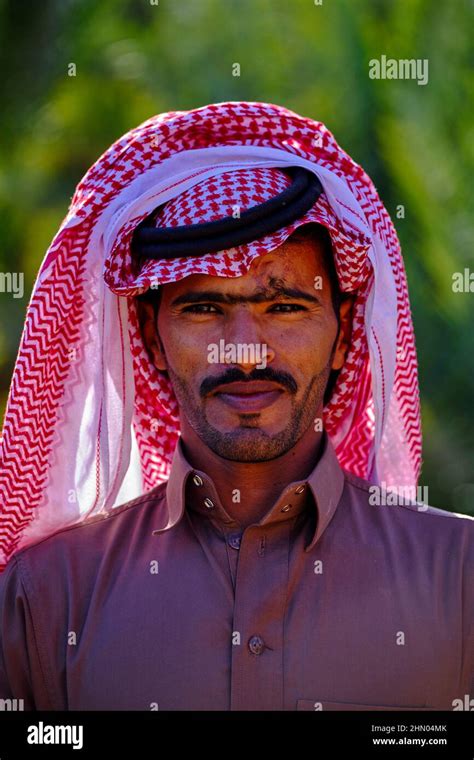 Saudi Arabia Al Madinah Region Alula Or Al Ula Peasant In The Oasis