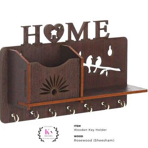 Brown Modern Wooden Wall Mounted Key Holder at Rs 140 in Meerut | ID ...