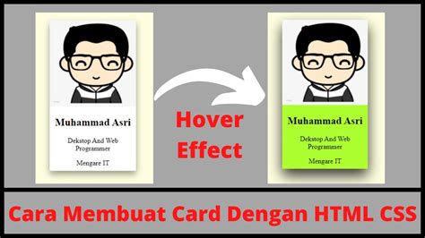 Cara Membuat Card Dengan Html Dan Css Html Css Only 2022 Youtube
