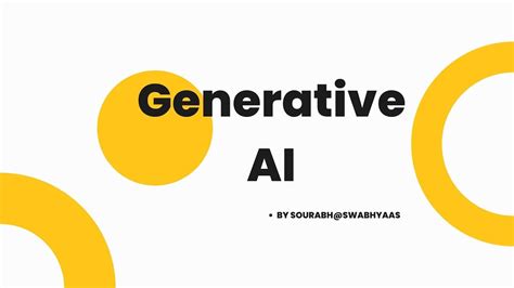 Introduction To Gen AI Generative AI YouTube