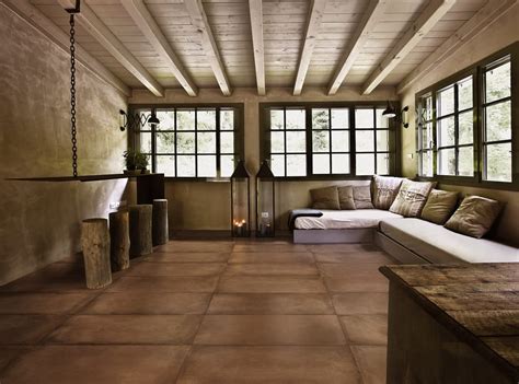 Full Body Porcelain Stoneware Wall Floor Tiles With Terracotta Effect