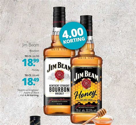 Jim Beam Bourbon Of Honey Aanbieding Bij Mitra Folders Nl