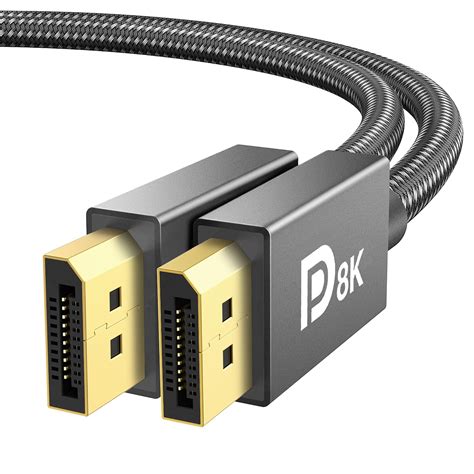 IVANKY DisplayPort Kabel 1 4 2M 8K 60Hz 4K 165Hz 2K 240Hz DP 1 4