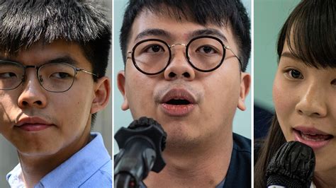 Hong Kong Activists Joshua Wong Agnes Chow And Ivan Lam Sentenced NPR