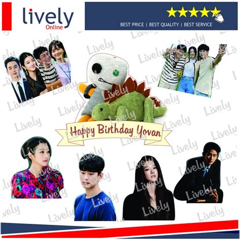 Jual Cake Topper Karakter Hiasan Kue Hbd Happy Birthday Custom Nama