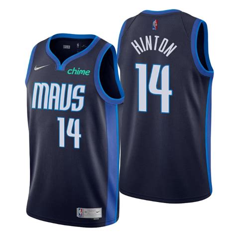 Maillot Basket Dallas Mavericks No Nate Hinton Earned Edition Marin