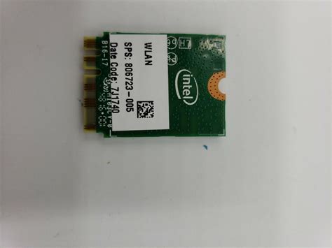 Dell 3165NGW Intel Dual Band WLAN WiFi Wireless BlueTooth M 2 Card