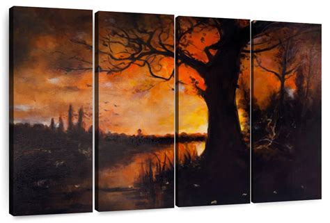 Halloween Landscape Wall Art | Painting