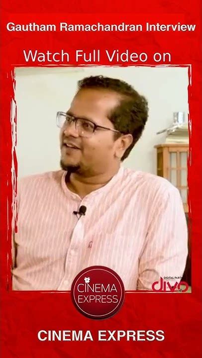 Shorts Gautham Ramachandran Interview With Sudhir Srinivasan Gargi