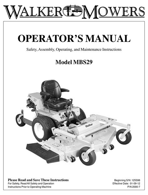 Walker Mower Electrical Schematics