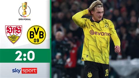 Schwacher BVB Fliegt VfB Stuttgart Borussia Dortmund Highlights