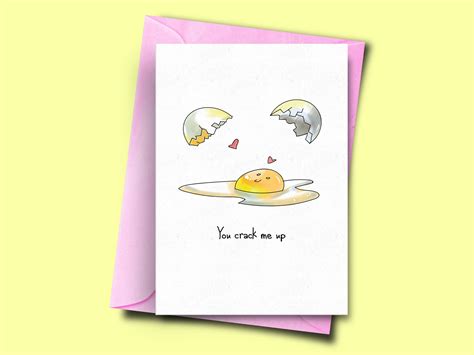 Pun Themed Card for Friend, Egg Pun Card, Funny Card for Best Friend ...