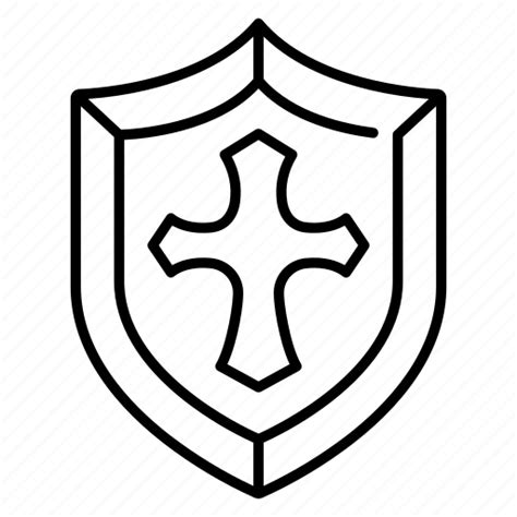 Crusaders Shield Outline