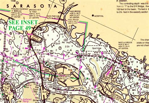 Nautical Chart Map Of Sarasota Bay Florida Etsy Ireland