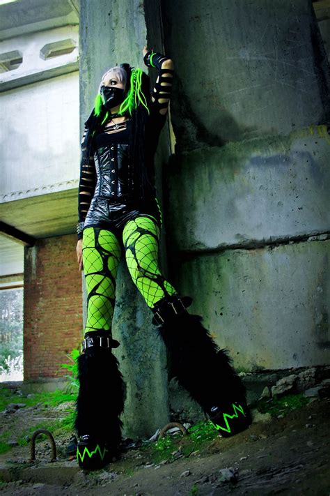 Toxicgreen Cybergoth Cybergoth Cybergoth Fashion Cyberpunk Fashion