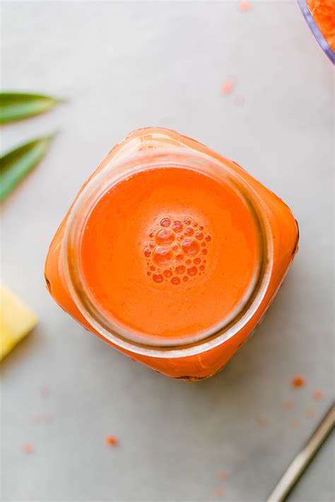 Carrot Pineapple Juice With Ginger The Simple Veganista