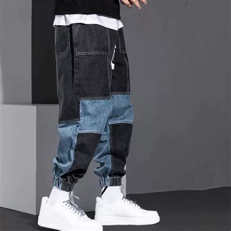 Pantalones Cargo De Estilo Hip Hop Para Hombre Vaqueros Holgados De