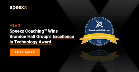 Speexx Coaching Wins Brandon Hall Groups Excellence In Technology Award