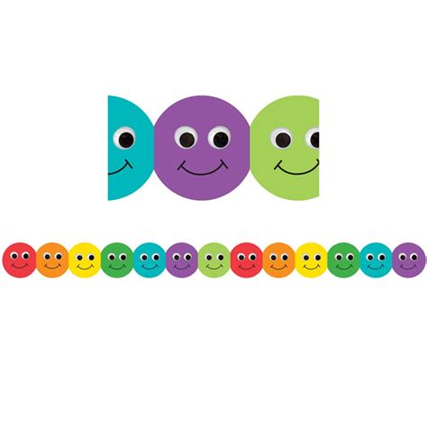 Smiley Face Mighty Brights Border Hyg33610 Hygloss Products Inc Border Trimmer