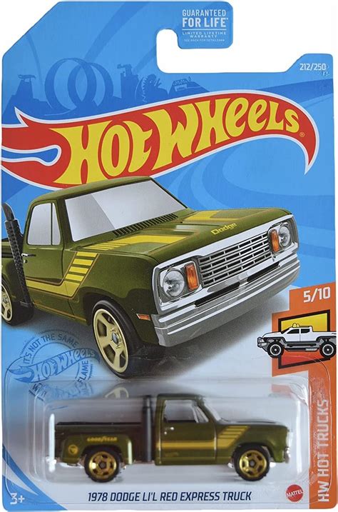 Hot Wheels 1978 Dodge Li L Red Express Truck Verde Hot Trucks 5 10