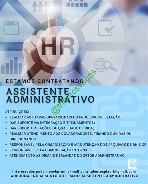 Assistente Administrativo Teresina PI 01 Vaga S Themos Vagas