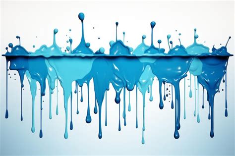 Premium AI Image | Blue paint splatter minimal flat vector isolated on ...