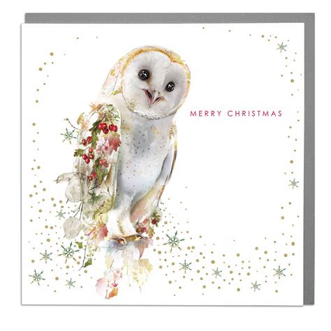 Barn Owl Christmas Card By Lola Design Ltd Notonthehighstreet