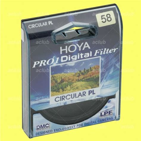 Genuine Hoya 58mm Pro1 Digital Circular Polarizing C Pl Cpl Filter