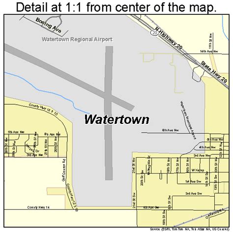 Watertown South Dakota Street Map 4669300