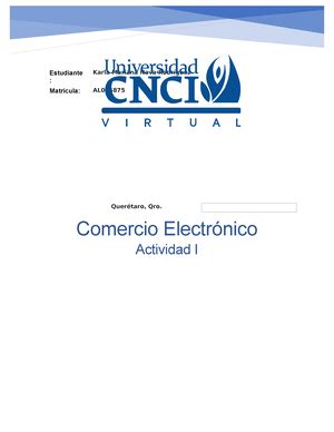 Act Comercio Elec Actividad Comercio Electronico Actividad