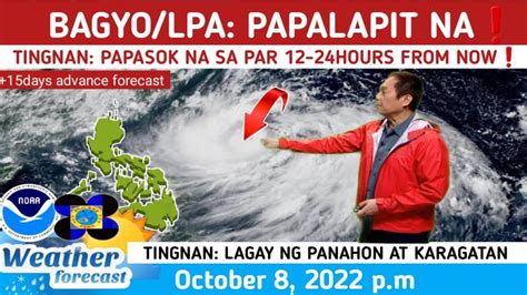 BAGYO At LPA PAGHANDAAN NA TINGNAN WEATHER UPDATE TODAY OCTOBER 8