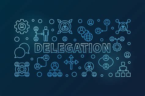 Delegate Delegation Means Team Manager And Assign Stock Illustration Illustration Of Task