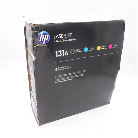 Genuine Oem Hp 131a 4 Pack Toner Cartridges Cf210aq1 For 200color M251