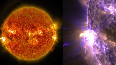 NASA captures stunning images of massive solar flare from Sunday night ...